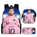 Pikkukuva 1 / 4: 3 kpl/setti jalkapallo tähti reppu opiskelija koululaukku 37 backpack