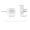Miniatyrbilde 4 av 5: Zigbee Plug Veggkontakt Eu 16a Smart Adapter Strømovervåking Fjern Stemmestyring For Tuya Eu Plugg