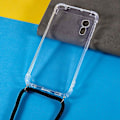Miniatyrbillede 4 af 5: Forstærket hjørneetui til Samsung Galaxy Xcover 5, Anti-fald gennemsigtigt telefoncover med snor
