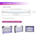 Miniatyrbilde 3 av 5: Fsl T8 F10w Bl Erstatningslampe for myggdreperlampe, 34,5 cm UV-rør for 20w myggdreper/insektdreper (2 stk)