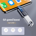 Miniatyrbild 5 av 5: Otg-adapter Typ-C till USB Plug and Play Drivrfri 10gbps Minnesfrigöring 6a Typ-C Hane till Usb3.0 Otg-konverter Kompatibel Telefon Stad Orange
