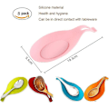 Miniatyrbillede 2 af 5: Silikoneske Rest, 8 stk. Silikoneskeholder Mandelform Ske Rest Multifunktion