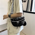 Miniatyrbillede 3 af 5: Dame Iave Crossbody Taske Bred Rem, Dame Iave Læder Bæltetaske Med Pung