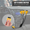 Miniatyrbillede 4 af 5: Obd2 Splitter Kabel Forlæng Y Kabler 1 Til 3 Konverter Adapter Ledning 50cm J1962m Til 3-j1962f Obd2 Forlængelse Split Ledning