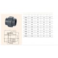 Pikkukuva 2 / 2: Naaraslangallinen PVC-putken liitos (Φ40mm Musta 1 kpl) 40mm