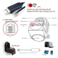 Miniatyrbillede 4 af 5: Usb til Rj11 Rj12 6p4c adapter seriel kontrolkabel Eqmod kabel til - montering pc til håndkontrolkabel