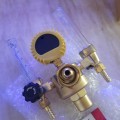 Miniatyrbilde 3 av 5: Argon CO2 trykkreduksjonsventil Mig Tig Flow Meter Kontrollventil Sveisegassregulator Dobbeltrørs boble