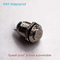 Miniatyrbild 3 av 4: 4 Momentary Push Button Vattentät Rostfritt Stål Tryckknappsbrytare