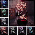 Pikkukuva 3 / 5: Kaunis Pieni Merenneito Lelut Prinsessa Ariel Rgb 3d Illu