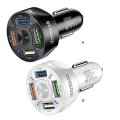 Miniatyrbillede 4 af 4: Qc3.0 USB-biloplader, telefonopladningsadapter, forlænger, splitter