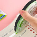 Miniatyrbild 4 av 4: Mini korrigeringstejp, vit, tejpen appliceras torr, idealisk för skola och hem Style-1