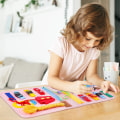 Miniatyrbillede 6 af 7: Aktivitetstavle til småbørn med 4 niveauer, sensorisk tavle, Montessori-legetøj til drenge på 3-4 år, der lærer grundlæggende livsfærdigheder Watches