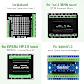 Miniatyrbild 4 av 5: Esp32 Breakout-kort Gpio 1 till 2 Kompatibel med Nodemcu-32s Lua 38pin Gpio Expansionskort