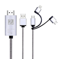 Miniatyrbillede 1 af 3: -usb Type C Til 3 I 1 2k Hdtv Tv-stik Usb-adapterkabel Til Skærm Ipad Android Smartphone