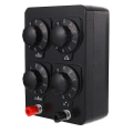 Miniatyrbillede 1 af 3: Variabel modstand modstandskasse eksperiment modstandssubstitutionsboks dekadeboks fysisk variabel boks 0-9999 ohm modstandskasse