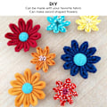 Miniatyrbillede 4 af 4: 3 stk. Blomsterlaver Sæt DIY Håndværk Hurtigt Let Kanzashi Blomsterlaver Plader til Sværdformede Blomster