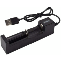 Miniatyrbilde 1 av 5: USB-batterilader for oppladbart litium Li-ion-batteri LED-ladevisning automatisk avstengning
