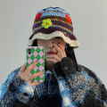 Miniatyrbilde 5 av 5: Håndlagde strikkede bøttehatter i bohostil for kvinner color