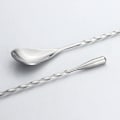 Miniatyrbillede 7 af 8: Cocktail Ske, Rustfrit Stål Bar Teske Lang Skaft Cocktail Shaker Spiral Design Perfekt til Omrøring og Lagdeling af Drikke (Sølv) silver