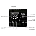 Miniatyrbild 4 av 5: Smart LCD-pekskärms termostat för hem programmerbar elektrisk golvvärme system termoregulator Ac 85-250v temperaturregulator