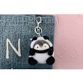 Pikkukuva 3 / 7: Pehmoinen avaimenperä Kawaii-avaimenperä Pienet täytetyt eläimet, Panda Pingviini, Söpöt avaimenperät reppuihin, Kawaii-eläimet. (Musta-Panda Pingviini)