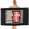 Miniatyrbild 2 av 5: v3 Dansk Flagg - Köpenhamn - Danmark - Retro - Badhandduk Absorberande Badhanddukar Strandhanddukar Stor Super Mjuk 130X80CM ju3