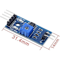 Pikkukuva 5 / 5: 5 kpl Maaperän kosteusmittari Kosteuden tunnistus Veden tunnistinmoduuli Yl-69-anturi ja Hc-38-moduuli Arduinolle