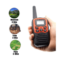 Miniatyrbild 4 av 5: 2 st Handhållna Walkie Talkie Radio 22 Kanaler Set 10 Km Uhf 400-470 Mhz Dubbelband Lång Räckvidd Commun
