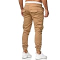 Pikkukuva 2 / 4: Miesten kiristysnauhalliset cargopyörähousut, rennot työ- ja urheiluhousut, slim fit, monikäyttöiset taskut, joustavat lahkeet Khaki 3XL