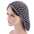 Miniatyrbilde 4 av 5: 3 stk Mesh Hårnett Mykt Rayon Strikket Snood Hodeplagg Sovende Hårnett Langt Hårnett Snoods Dekk Heklet Hårnett Hette Hårdeksler For Kvinner Hår