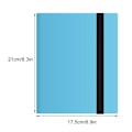 Miniatyrbillede 1 af 3: Bestsalecard Opbevaringsbog Kortalbum Mappe, 9 Slots, 360 Side Loading Pocket Mappe Blue Four squares