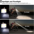 Pikkukuva 3 / 5: Usb-ladattava otsalamppu, 1000 mAh 1800 Lux Super Bright Head Torch 5 valaistustilalla Ipx5 vedenpitävä