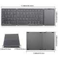 Miniatyrbilde 2 av 4: Bærbar Mini Folding Trådløs Bluetooth 5.1 Tastatur, Svart