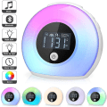 Pikkukuva 1 / 5: Yölamppu Bluetooth-kaiuttimella, himmennettävä tunnelmavalo LCD-näytöllä / Älykäs herätyskello, 4 kirkkautta