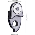 Miniatyrbild 4 av 5: Växelhängare - Väghjulssvanskrok för bak | Aluminiumlegering Cykel Bakväxelhängare Förlängning Förlängare Tillbehör Passar 40-50t Svänghjul