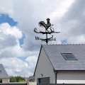Miniatyrbild 5 av 5: Hem Rostfritt Stål Gård Väderflöjel Vindriktning Indica