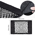 Miniatyrbilde 3 av 4: 4 stk bilsikker oppbevaring, 30 x 25 cm bilsikker nett, universell bag borrelås sikker nett, elastisk bagasjenett oppbevaringsnett Ave