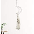 Miniatyrbillede 2 af 5: Måne af drømmefanger, gobelin display kunst drømmefanger håndværk boho macrame vægkunst til legerum gave restaurantindretning,