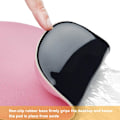 Miniatyrbilde 3 av 5: Kontormusematte med gelhåndleddsstøtte - Ergonomisk spillmusematte for skrivebord - Design Gamepad-matte gummibase for bærbar PC