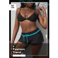 Miniatyrbillede 3 af 4: Dames Badebukser Højtaljede Badetøj Bundt Badetøj Boy Shorts Badetøj Bikini Board Shorts,xl