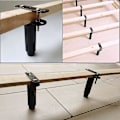 Miniatyrbillede 4 af 5: 2 stk. Metal Justerbar Højde Center Støtteben Til Seng Ramme, Seng Og Sofa Møbler Kabinet Fod Ben Fødder Støtte Heavy Duty, Platform Seng Ramme Re