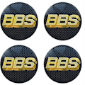 Miniatyrbild 4 av 4: Bbs hjulnavkapslemblem 4 st set  65mmbbs  bilkapslogotypdekal aut