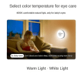 Miniatyrbillede 5 af 5: Led Touch Sensor Natlamper 3 Tilstande Magnetisk Base Væglampe Usb Genopladelig Rund Bærbar Dimm