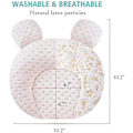 Miniatyrbilde 2 av 5: Muitar Myke Baby Nursery Puter Unisex Nyfødte Hode Forming Spedbarn Støtte Sovende Hode Sove Puter Med Bjørn