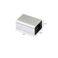 Miniatyrbilde 3 av 5: Aluminiumlegering Cat6 Rj45 8p8c Nettverkskabel Patch Cord Extender