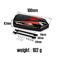 Pikkukuva 4 / 4: Metal Roof Trunk Luggage With Fixing Rail For Traxxas -4 Trx6 Axial Scx10 Iii 90046 Axi03007 1/10 R