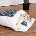 Miniatyrbild 3 av 5: Tvätthörna för kattströ, kattbädd, kattfilt, kattbur, kattströ, kattbädd, blått M