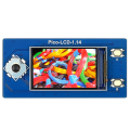 Miniatyrbillede 1 af 5: 1,14 tommer LCD-skærmmodul til Pico 65k RGB-farver 240x135 pixels, indbygget St7789-driver