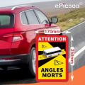 Miniatyrbilde 4 av 5: Angles Morts Klistremerke Bobil Blind Spot Klistremerker, 10 Pakning