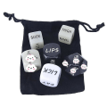Miniatyrbillede 1 af 5: 4/6 stk. Voksne Par Kærlighed Terninger Glød Sjove Terninger Position Terninger Kærlighedsspil Legetøj 6PCS